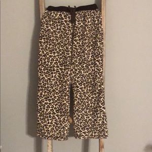 Cheetah pajama pants